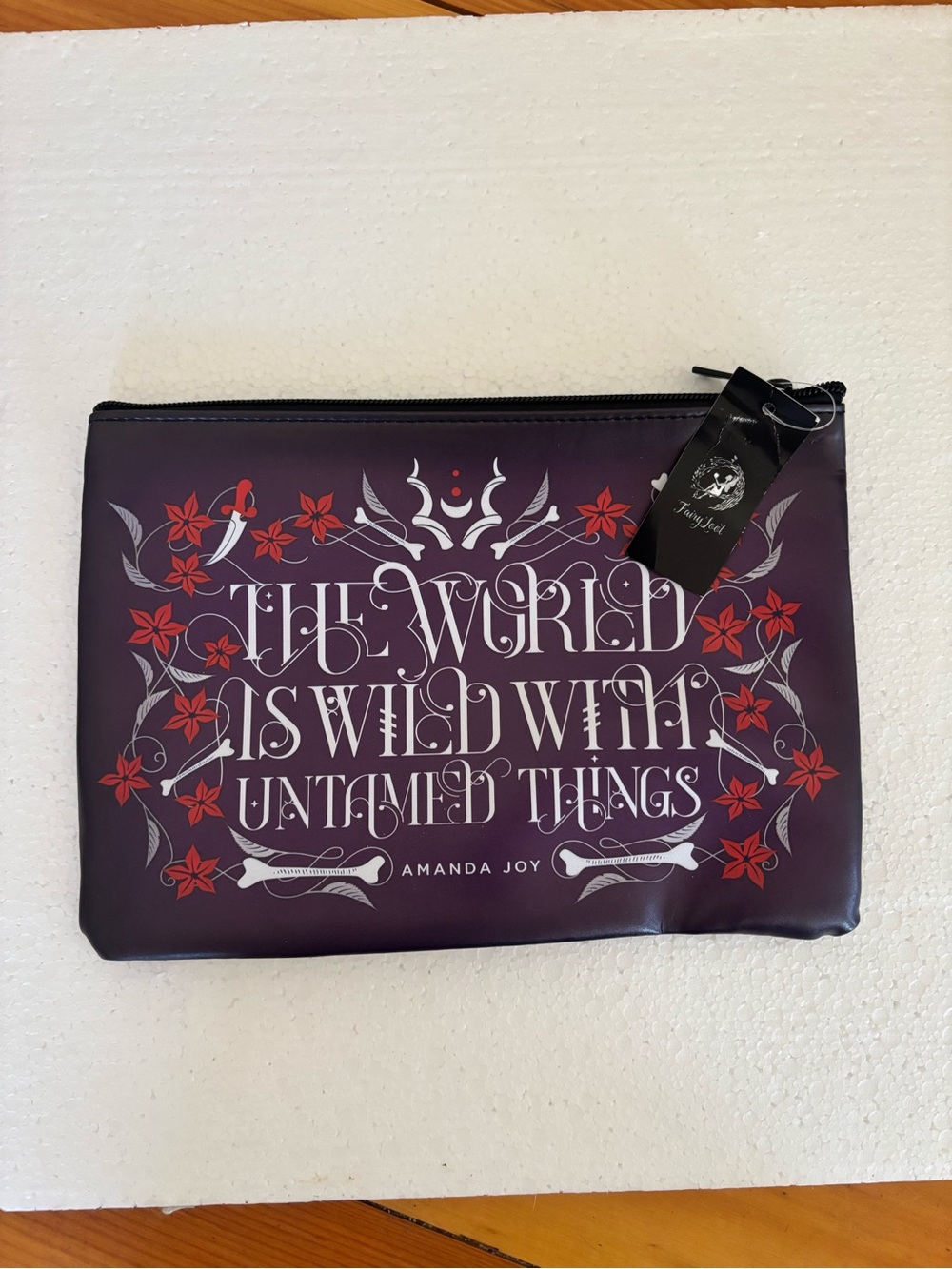 FairyLoot Bookish Pencil Case “The World Is Wild With Untamed Things” NWT